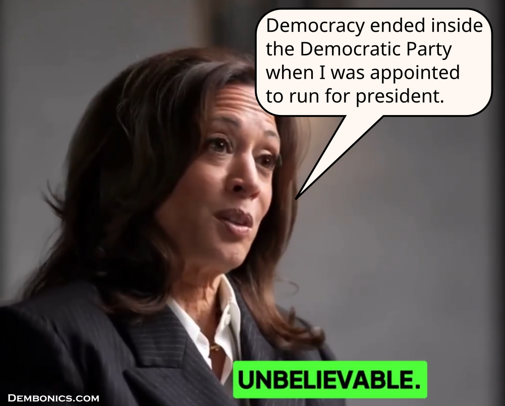 Kamala Harris Ends Democracy in Democratic Party